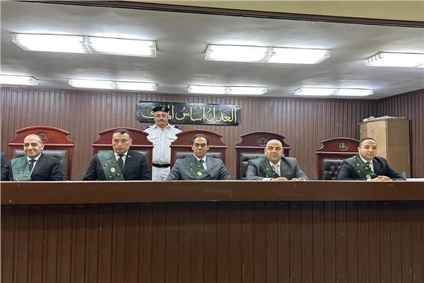 هيئة المحكمة برئاسة المستشار أيمن فؤاد فهمي