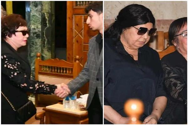فيفي عبد ولبلبة في عزاء سميحة أيوب