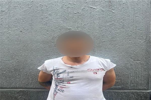 المتهم بعد القبض عليه