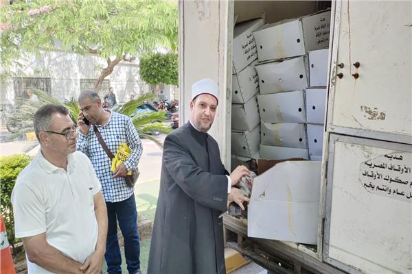 تسلّم دفعة من لحوم مشروع صكوك الأضاحي