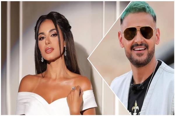 نسرين أمين مع رامز جلال