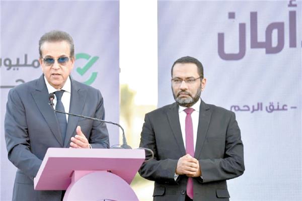 د. خالد عبدالغفار يتحدث فى احتفالية «من بدرى أمان» 