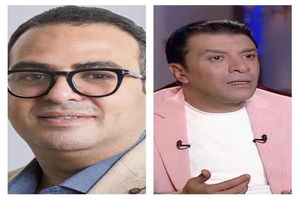 مصطفى كامل نقيب الموسيقين والفنان حسام عزت
