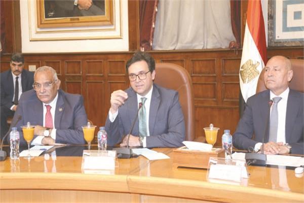  د. أحمد فؤاد هنو، وزير الثقافة،التقى د. إبراهيم صابر، محافظ القاهرة،