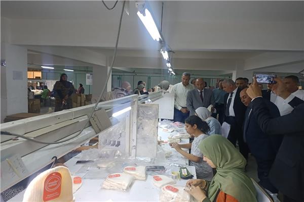  العمل تتفقد مواقع لتنمية مهارات طلاب التعليم الفني بمصنع خاص بالإسماعيلية