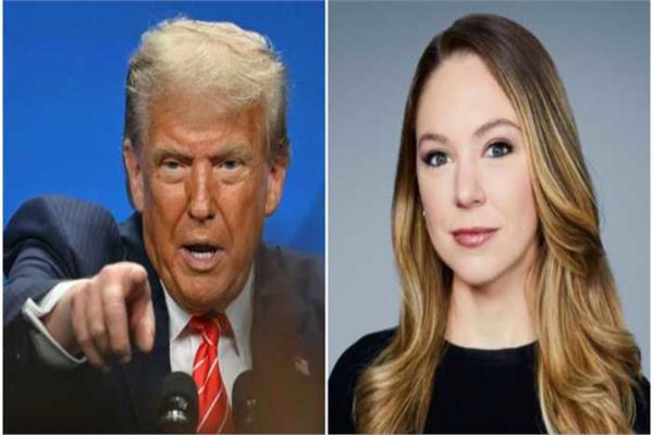 الرئيس الأمريكي دونالد ترامب والصحفية الأمريكية ناتاشا برتراند