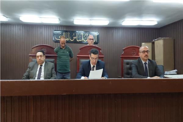 هيئة المحكمة برئاسة المستشار أيمن كمال عرابى حسين