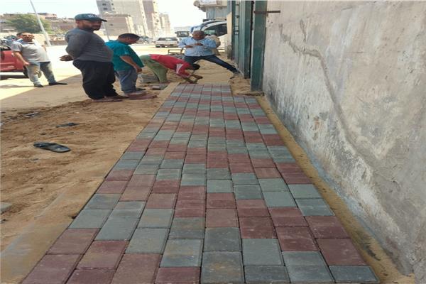 تطوير شارع نبوية موسى بمسطرد