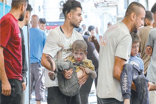 الغارات الاسرائيلية تستهدف الأطفال الفلسطينيين