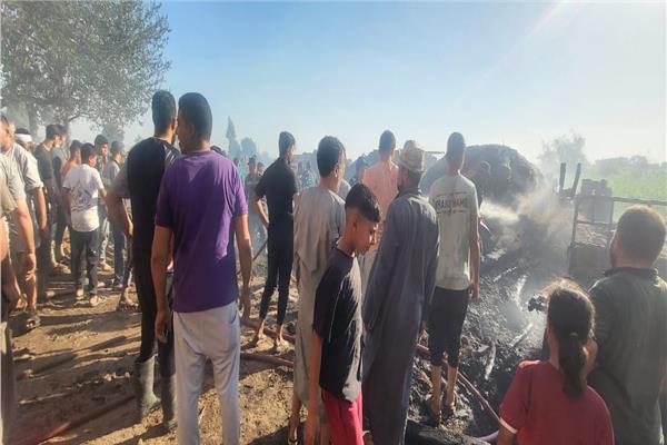 حريق منزلين في طوخ