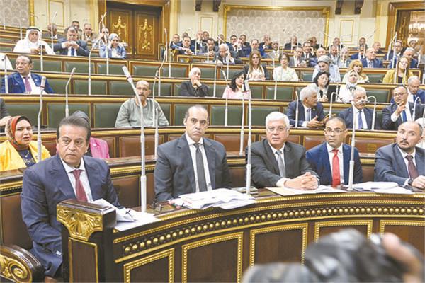 الحكومة حضرت جلسة الموافقة على قانون تنظيم شئون المهن الطبية