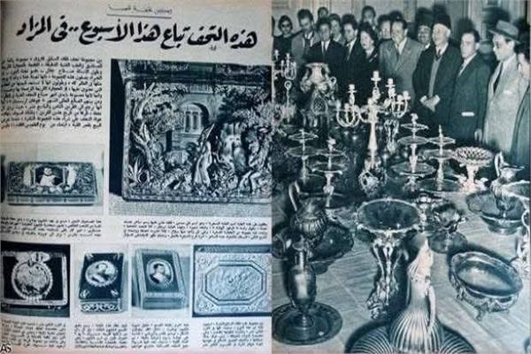 بيع مقتنيات الملك فاروق في المزاد