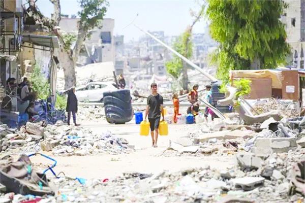 صورة أرشيفية لأثر قصف الإحتلال الإسرائيلي لقطاع غزة