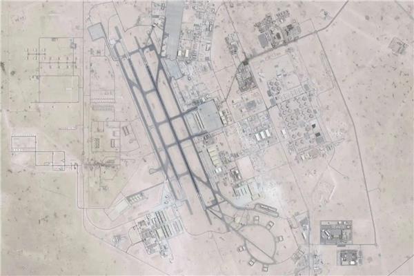 الأقمار الصناعية تظهر آثار الهجوم الإيراني على قاعدة العديد الأمريكية 