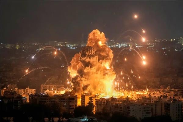 القصف الإسرائيلي على حي الشيخ رضوان بقطاع غزة