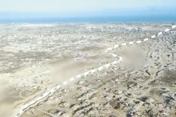 لقطة نشرها الاحتلال لمحور «ماجين عوز» فى خان يونس