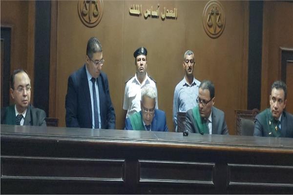 هيئة المحكمة برئاسة المستشار سيد رفاعي حسين عزت