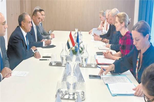 جانب من اجتماعات وزير الخارجية د. بدر عبدالعاطى مع نظرائه فى بروكسل
