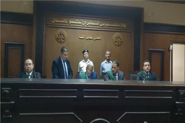 هيئة المحكمة برئاسة المستشار سيد رفاعي حسين عزت
