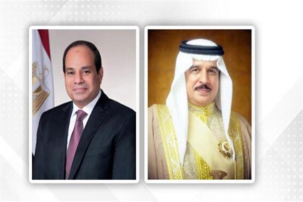 الملك حمد بن عيسى آل خليفة ملك البحرين والرئيس عبدالفتاح السيسي 