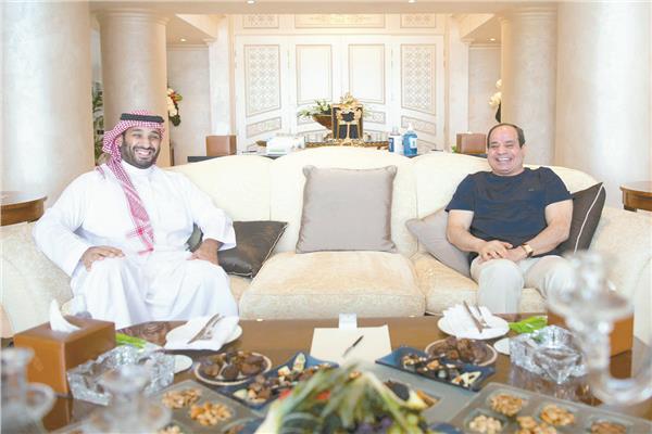 عبد الفتاح السيسي والأمير محمد بن سلمان