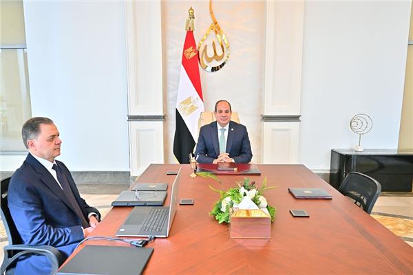 السيد الرئيس عبد الفتاح السيسي خلال اللقاء