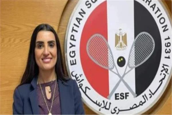 السيدة آمنة الطرابلسي رئيس الاتحاد المصري للاسكواش