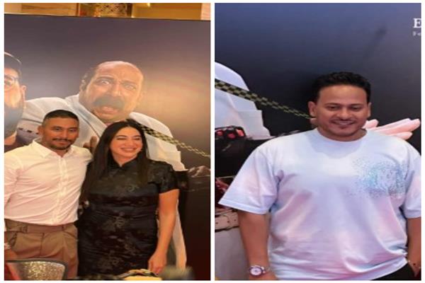  الفنانة فدوى عابد والفنان كريم عفيفي