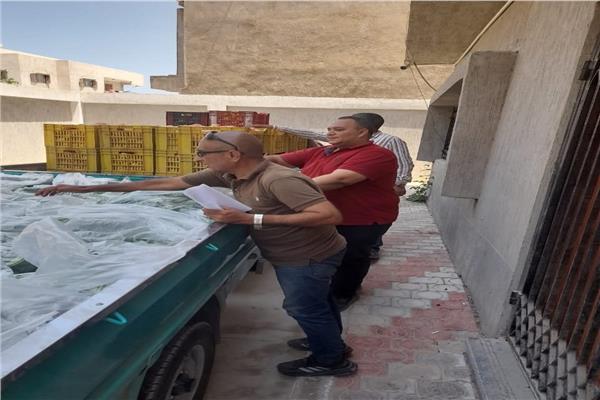 ضبط سيارات تبيع الخضروات