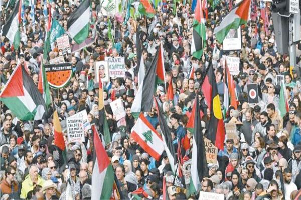 مظاهره حاشدة في استراليا