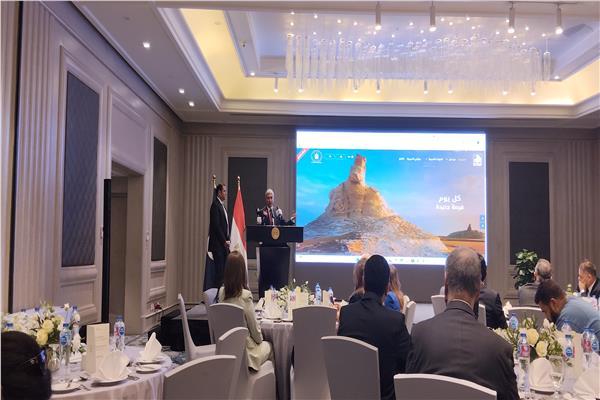 وزير السياحة والآثار شريف فتحي خلال إطلاق المنصة
