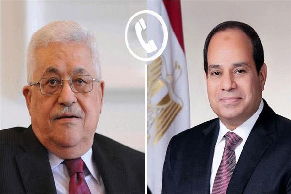 الرئيس السيسي ونظيره الفلسطيني محمود عباس