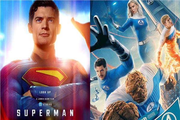 فيلمي superman وfantastic four 