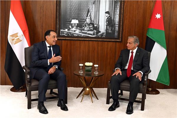 د. مصطفى مدبولي رئيس الوزراء ونظيره الأردني
