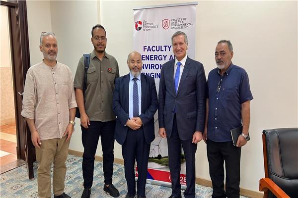  الجامعة البريطانية في مصر تستقبل الملحق الثقافي والأكاديمي