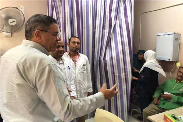 زيارة وكيل وزارة الصحة بالمنوفية لمستشفى بركة السبع المركزي