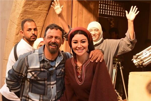 أروى جودة ومدير التصوير تيمور تيمور