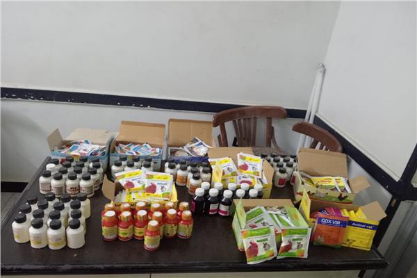 جانب من الادوية البيطرية المضبوطه