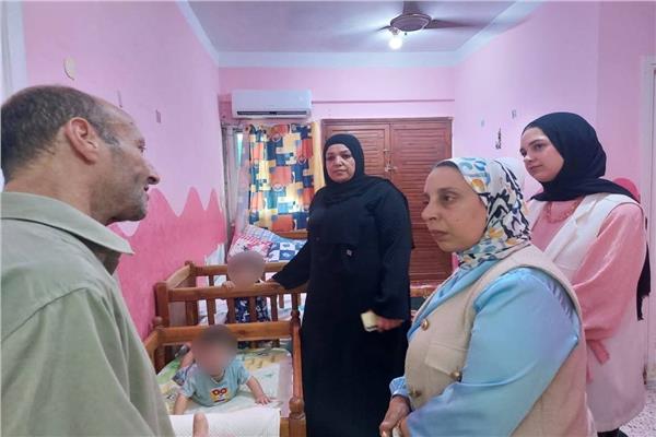 ​وكيل صحة الإسماعيلية تزور دار إيواء المستقبل للأطفال