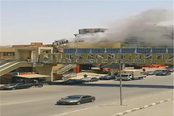 حريق فرع النادي الأهلي بمدينة نصر 