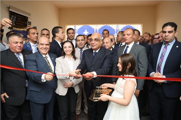 وزير العدل  خلال افتتاح محكمة كفر الدوار