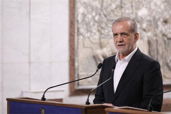  الرئيس الإيراني "مسعود بزشكيان"