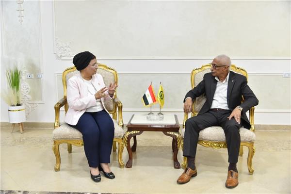 اللواء خالد مجاور والدكتورة عبلة الألفي