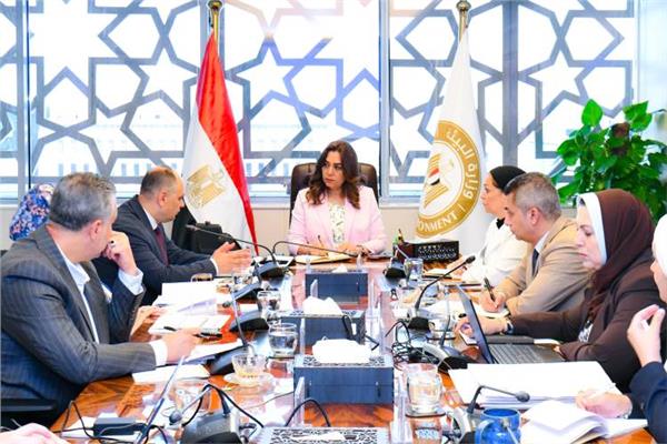 جانب من اجتماع وزيرة التنمية المحلية