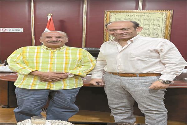 عاطف سليمان مع د.محمد لطفى رئيس الإذاعة