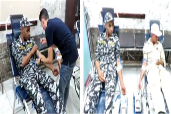 حملة للتبرع بالدم بمديرية أمن جنوب سيناء