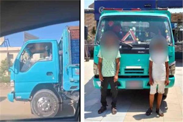 فيديو قيادة طفل لسيارة نقل بالشرقية 