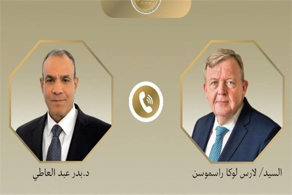 وزير الخارجية والهجرة الدكتور بدر عبد العاطي ووزير خارجية الدنمارك