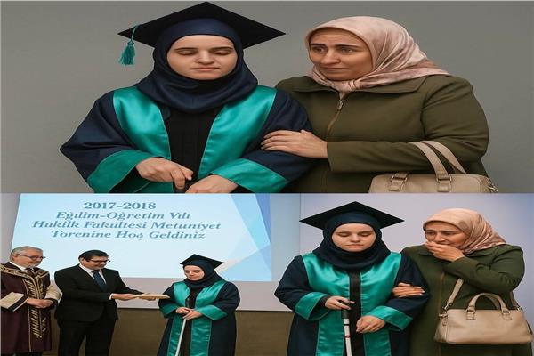  فتاة تركية كفيفة في كلية الحقوق