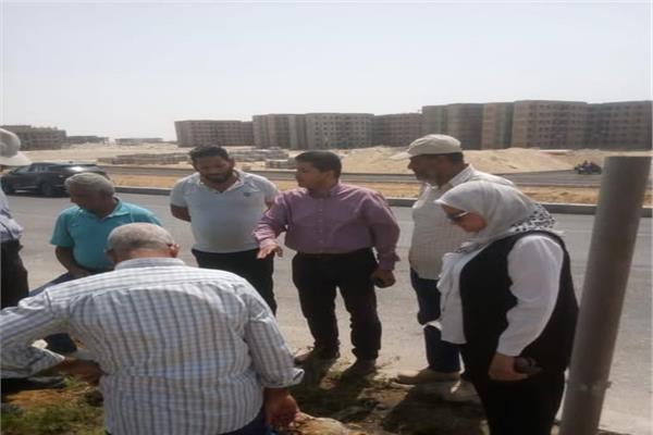 رئيس جهاز مدينة المنيا الجديدة يتفقد أعمال التطوير